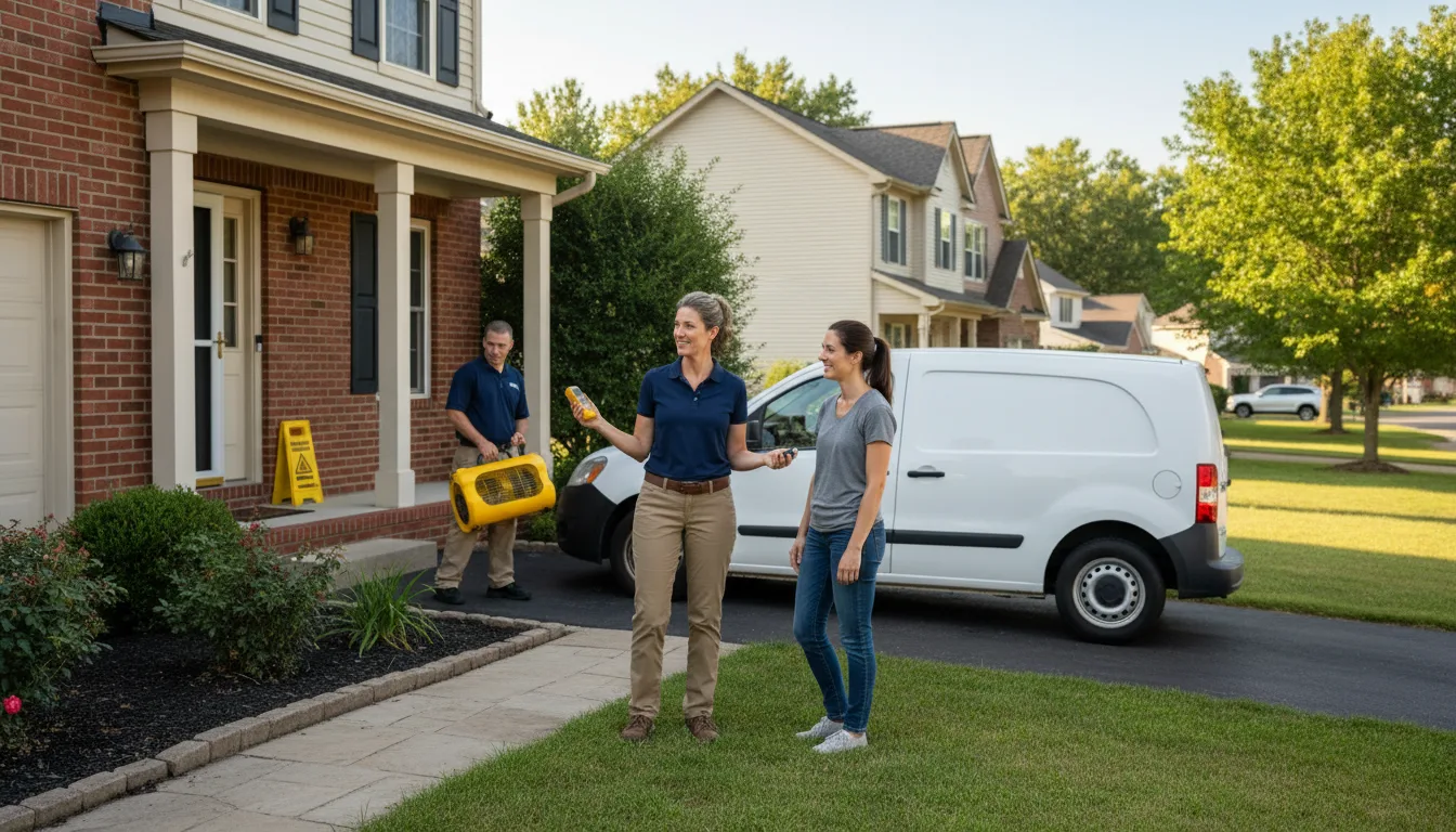 Residential water damage restoration in Sykesville, PA